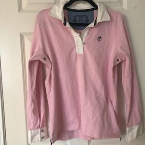 Brooks Brothers long sleeved polo with detail